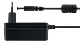 DELTACO strømadapter 100-240V AC 50/60 Hz til 12V DC 2A 15m svart