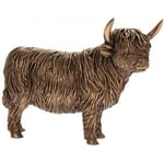 Reflections Bronzed Highland Cow Figurine L Brons