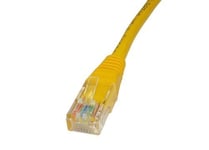 World of Data 10m YELLOW CAT6 Network Cable - Premium Quality (100% Copper Wire) - RJ45 - Ethernet - Patch - LAN - 10/100/1000 - Gigabit