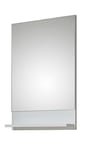 Pelipal 359 Piolo Miroir avec Étagère Décor Bois Blanc Brillant 10,0 x 50,0 x 70,0 cm