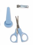 3 Piece Baby Manicure Grooming Kit Blue - Scissors, Cover, Clippers