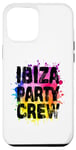Coque pour iPhone 12 Pro Max Ibiza Party Crew coloré | Citation de vacances d'équipe 2024