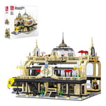 BANDRA Architecture Model Building Blocks, 3950Pcs Townhouse European Railway Station Modular Building Sets Compatible with Lego Construction Toy Set
