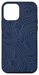 Coque pour iPhone 12 mini Bleu foncé, bleu | Motif bleu et minimaliste