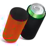 2x Svart-orange burkkylare kompatibel med 330ml burk - Set av sod