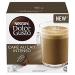 NESCAFÉ Dolce Gusto Café Au Lait Intenso Coffee Pods 16 Count (Pack of 3) NEW UK