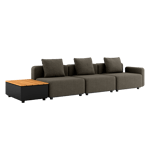Cobana Lounge Sofa – 4 setersmodul w/ Patio Storage Table