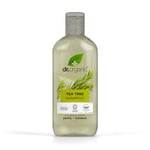 Dr Organic Tea Tree Shampoo, Vegan, Paraben& SLS-Free, Certified Organic, 265ml