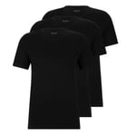 BOSS 3P V-Neck Classic T-shirt Svart bomull X-Large Herr
