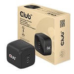 Club 3D CAC-1909EU Chargeur de Voyage PPS 45 W Technologie GAN, Double Port USB Type-C, Prise en Charge Power Delivery (PD) 3.0
