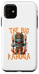 Coque pour iPhone 11 Tiki Big Kahuna Funny Hawaiian Fête des Pères Vacances Tropical