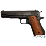 Denix Automatic .45 Pistol M1911A1 Träkolv, USA 1911 (WWI & II) Replika