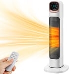 2000W PTC Ceramic Tower Fan Heater Hot Smart Constant Temperature With Remote