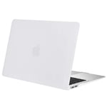 Apple 13 MacBook Air (2018-2022) Matte Rubberized Hard Shell Case Cover - Matte White, For Models: A2337 M1 A2179 A1932