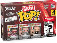 Funko Bitty POP!: WWE - Bret “Hit Man” Hart™, Bitty Pop! Shawn Michaels, Bitty Pop! “Mean” Gene Okerlund™, and a mystery Bitty Pop! figure - 0.9 Inch (2.2 Cm) Collectable - Gift Idea - Cake Topper