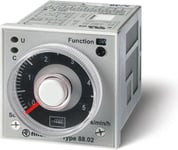 Finder Multifunktionellt Tidsrelä, Serie 88 88.02.0.230.0002 24 - 230 V Dc/Ac 2 Växlingskontakter 8 A Max. 250 V/Ac (Ac1) Max. 200 (88.02.0.230.0002)