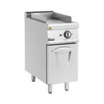 Royal Catering Elektriskt stekbord - 5,4 kW Räfflad Underskåp 40 x 70 cm Pro 730-serien