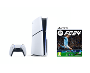 Pack PS5 Slim & EA Sports FC 24 - Console de Jeux Playstation 5 Slim (Standard) 1 To, Blanc - Neuf