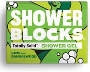 Shower Blocks - Lime & Sandalwood Solid Shower Gel | Plastic, Cruelty and Parabe