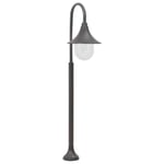 Lyktstolpe för trädgård E27 120 cm aluminium brons