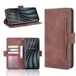 SPAK HTC Desire 20 Pro Case,Premium Leather Wallet Flip Cover for HTC Desire 20 Pro (Brown)