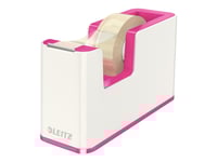 Leitz Wow - Dispenser Med Kontorstejp - Stationär Dator - Vit Tejp, Metallisk Rosa