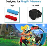 Sangle De Jambe Et Rembourrages Ring-Con Grip Pour Ring Fit Adventure Ns, Couvertures Grip Souples Pour Switch Joy Con