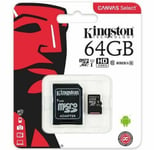 Kingston 64GB Micro SD Card Full HD Memory For NOKIA X20 5G Dual Sim G20 G10 X10