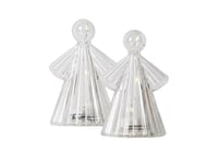 Sirius - Alberte Ängel Klar/Vit - 2 St - 10 Cm