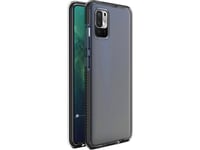 Hurtel Spring Case Gelfodral Med Färgad Ram För Xiaomi Redmi Note 10 5G / Poco M3 Pro Svart