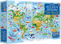 Sam Smith - Usborne Atlas and Jigsaw The World Bok