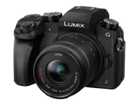 Panasonic Lumix G DMC-G70KA - Digitalkamera - speilløst - 16.0 MP - Four Thirds - 4K / 25 fps - 3optisk x-zoom 14-42 mm-linse - Wi-Fi - svart