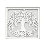 Generic Mirrored Tree Of Life Coasters (paket Med 4) One Size Silver