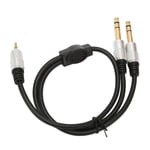 Dual 3.5mm To 6.35mm Y Splitter Cable 3.5 Mm To 6.35 Mm Jack Sound Cable Fo BLW