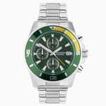 Sekonda Gents Watch Chronograph Green Sports Date Divers 200m 30115 £109.99