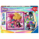 Ravensburger - Puzzle pour enfants - 3x49 pièces - La pop ne s'arrête jamais / Trolls 3 - Dès 5 ans - Puzzle de qualité supérieure - 3 posters inclus - Trolls 3 - 05713