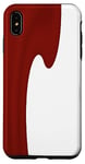 Coque pour iPhone XS Max Couleur : blanc et rouge