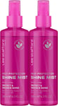 2 X Lee Stafford Original Heat Protection Shine Mist 200ml, for Straighter Hair