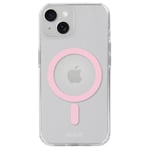 Holdit iPhone 15 / 14 / 13 MagSafe Deksel - Transparent / Pink