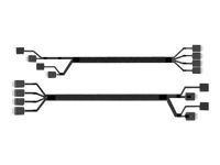 Intel - SATA/SAS-kabel - 4i MiniLink SAS (SFF-8611) (hann) rett til 4i MiniLink SAS (SFF-8611) (hann) rettvinklet - 87.5 cm (en pakke 2)
