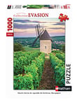Nathan - Puzzle Adulte - Puzzle N 1000 p - Moulin Sorine du vignoble de Santenay, Bourgogne - Adultes et enfants dès 14 ans - Puzzle de qualité supérieure - Paysages - 87254