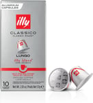 Illy Coffee Nespresso Compatible Capsules, Lungo, Aluminium Coffee Capsules, Pac