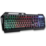 AMSTRAD Clavier Pro Gamer Amstrad AMS KEY007 USB, Rétro-éclairage RVB, 19 touches anti ghosting, 12 raccourcis multimédia. AZERTY