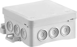 Simet Väggdosa 85X40x85mm Med Integrerad Förskruvning Självlåsande Fastbox Serie Grå Ip54 Ns6 35346102