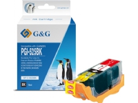 G&amp G G&amp G kompatibelt bläck/färg med PGI525PGBK, svart, 340s, NP-C-0525BK, för Canon Pixma MG5150, 5250, 6150, 8150