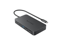 HYPER HD7002GL, USB 3.2 Gen 1 (3.1 Gen 1) Type-C, 3,5mm, HDMI, USB 3.2 Gen 1 (3.1 Gen 1) Type-A, USB 3.2 Gen 1 (3.1 Gen 1) Type-C, 10000 Mbit/s, 60 hz, 3840 x 2160, Svart