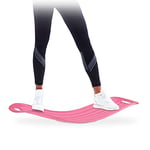 Relaxdays Planche d’équilibre Twist Balance Board entraînement fitness muscles abdos jambes 150 kg, rose Adulte unisexe, 9 x 65 x 28 cm