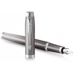 Parker IM Writing Rituals Grey C.T. Fjädrande -bläckpenna, medium spets, blå bläck