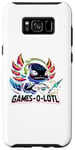 Coque pour Galaxy S8+ Games-O-Lotl Axolotl Manette de jeu vidéo