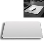 Aluminum Alloy Double-sided Non-slip Mat Desk Mouse Pad, Size : L(Silver)